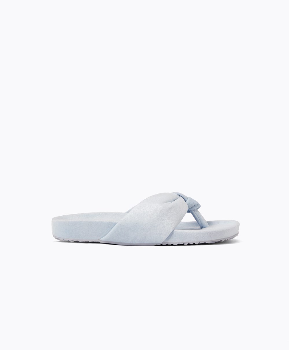 Oysho Slim Knot Sandals Kék | KTUIYX-891