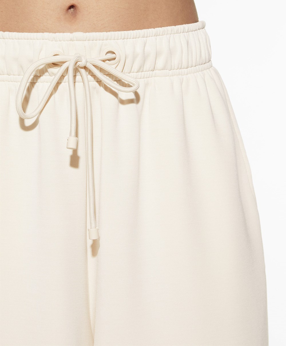 Oysho Soft Touch Modal Bermuda Shorts Stone | BVAIHW-273