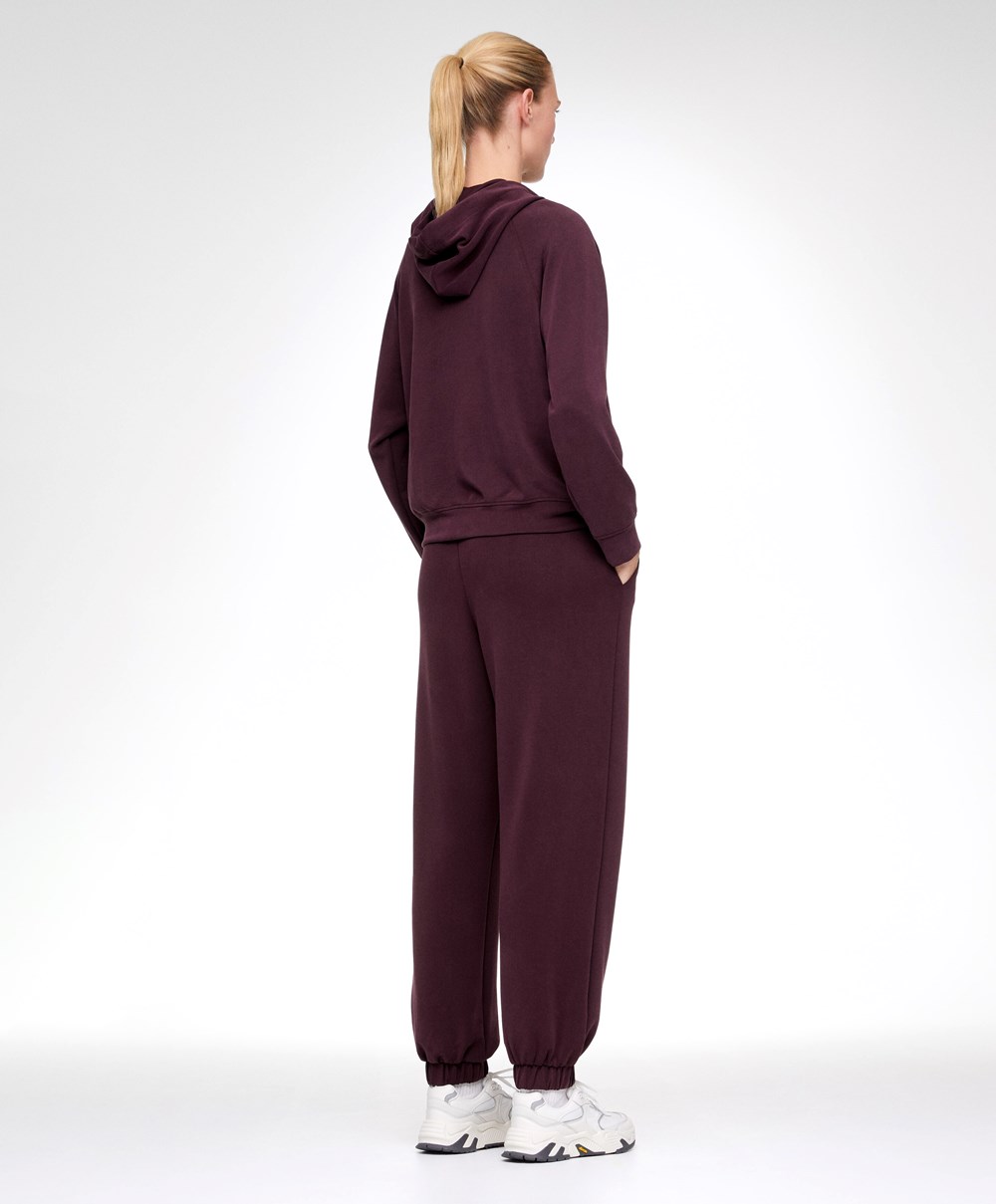 Oysho Soft Touch Modal Joggers Bordó | MUZXFE-386