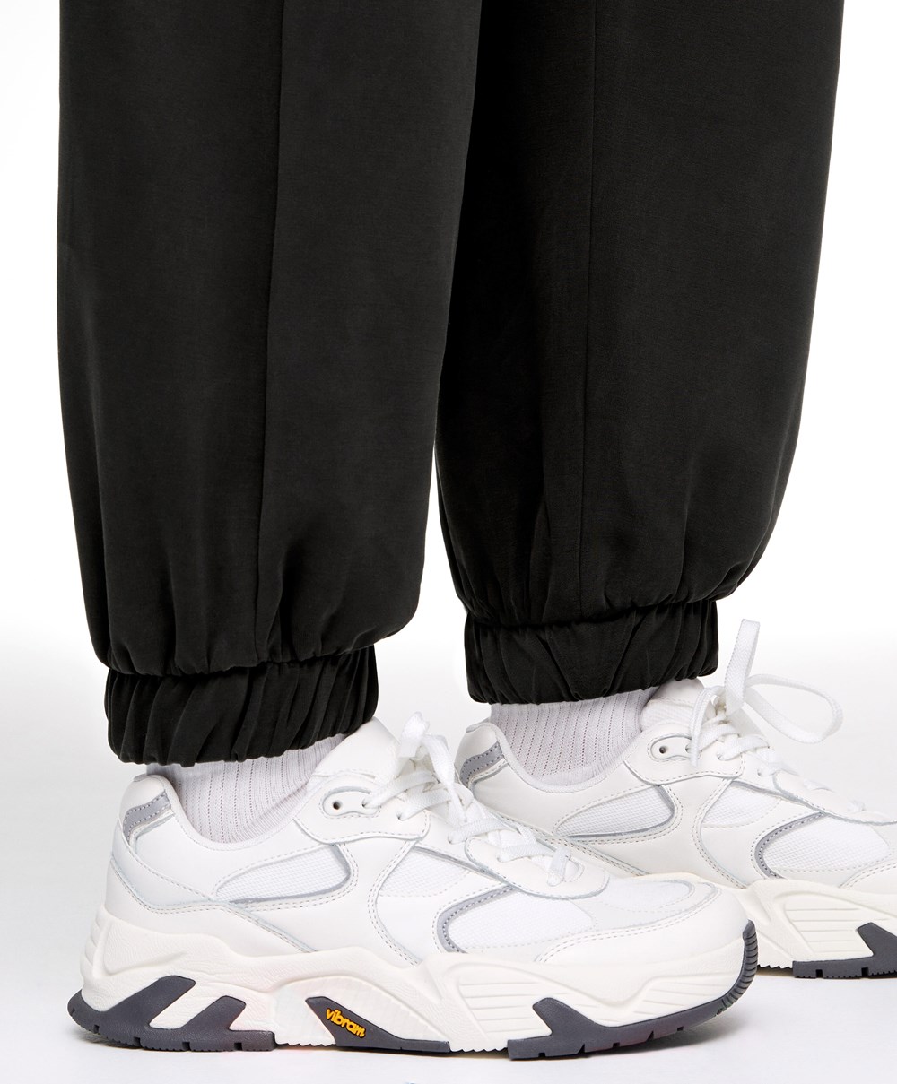 Oysho Soft Touch Modal Joggers Fekete | LGFZYS-192