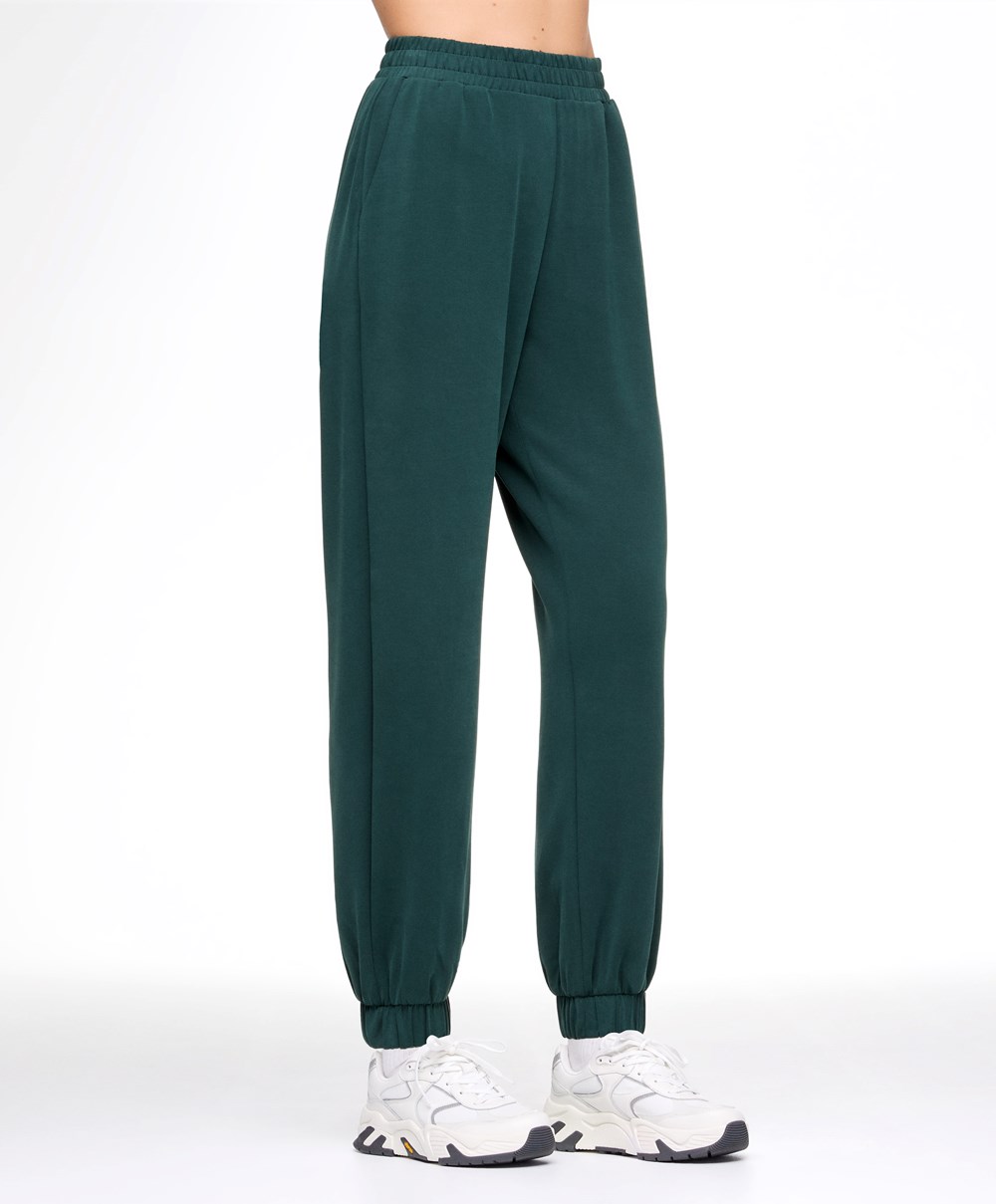 Oysho Soft Touch Modal Joggers Sötéttürkiz | LIKSQG-583