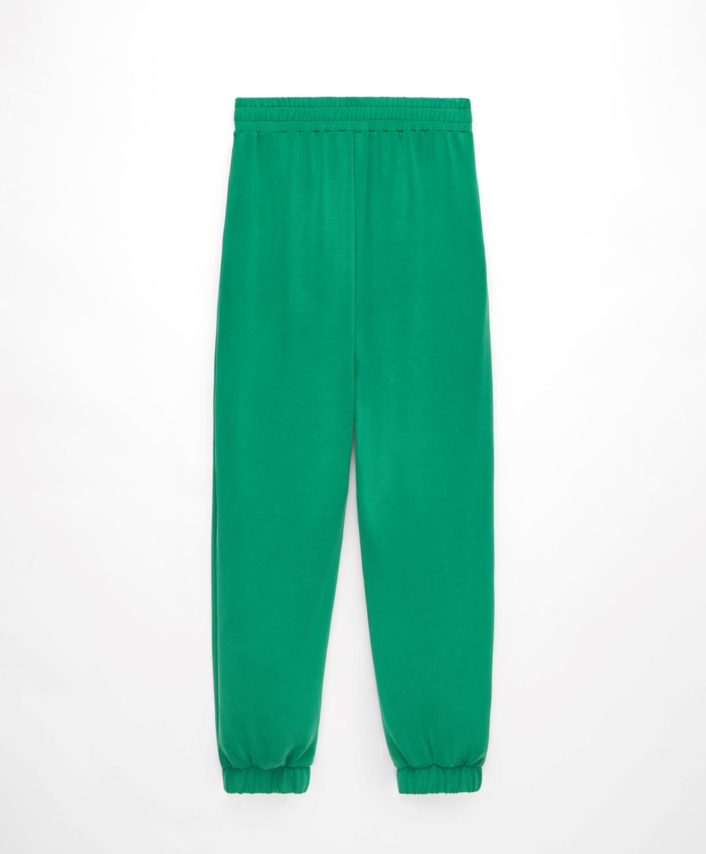 Oysho Soft Touch Modal Joggers Zöld | ZUTFPN-896