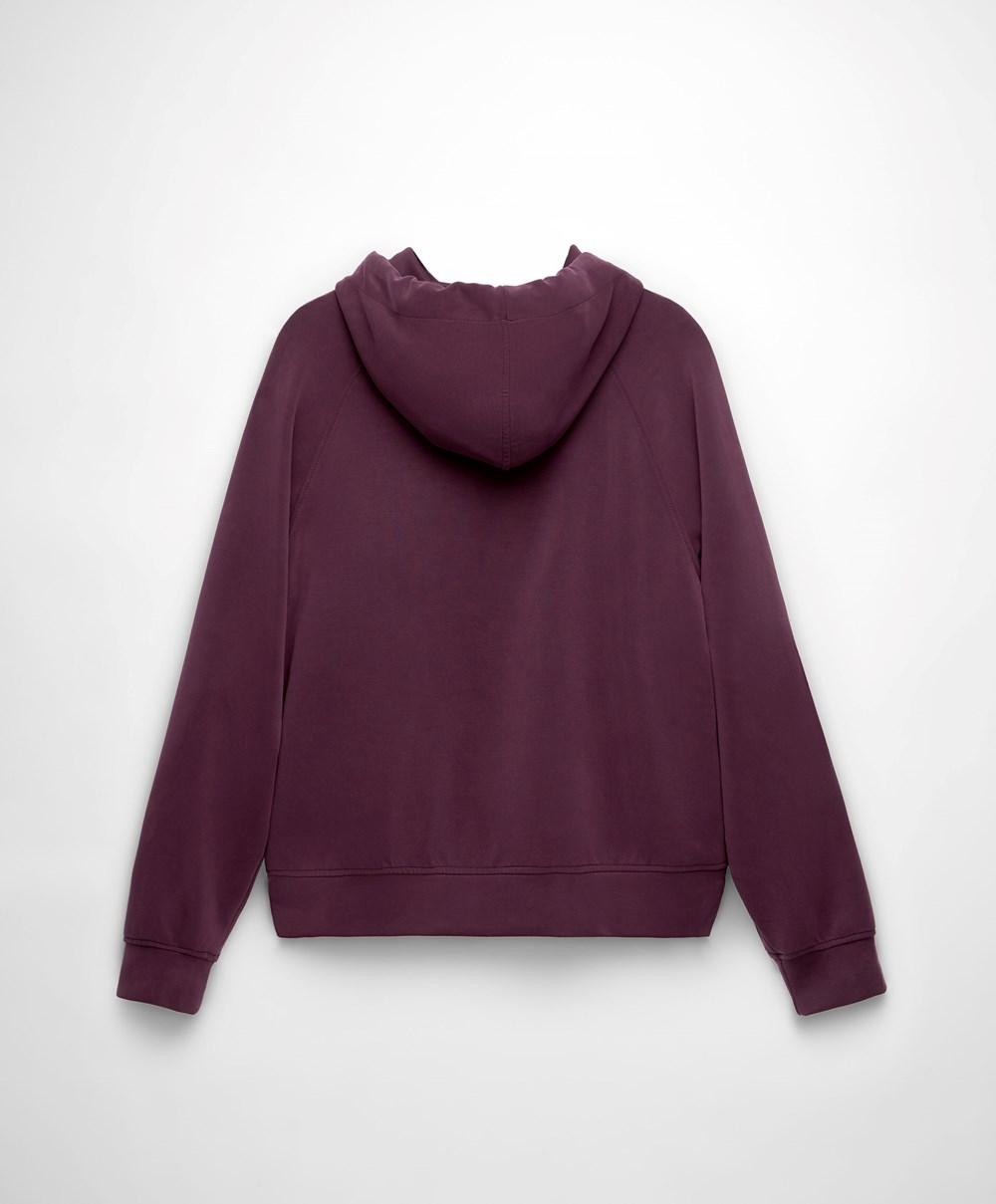 Oysho Soft Touch Modal Sweatshirt Bordó | CJZSQW-035