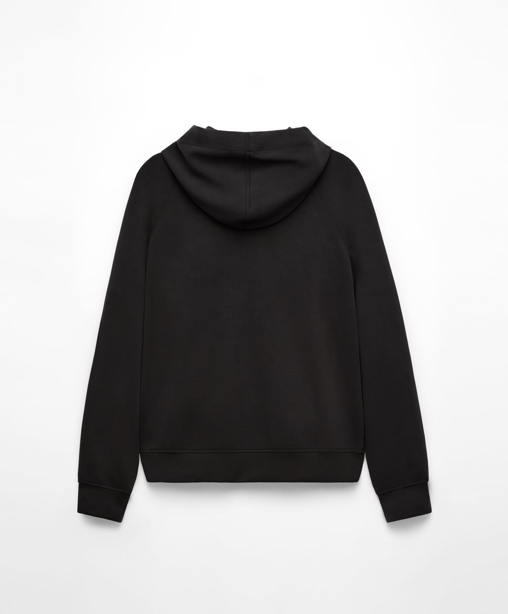 Oysho Soft Touch Modal Sweatshirt Fekete | VMPKLW-580