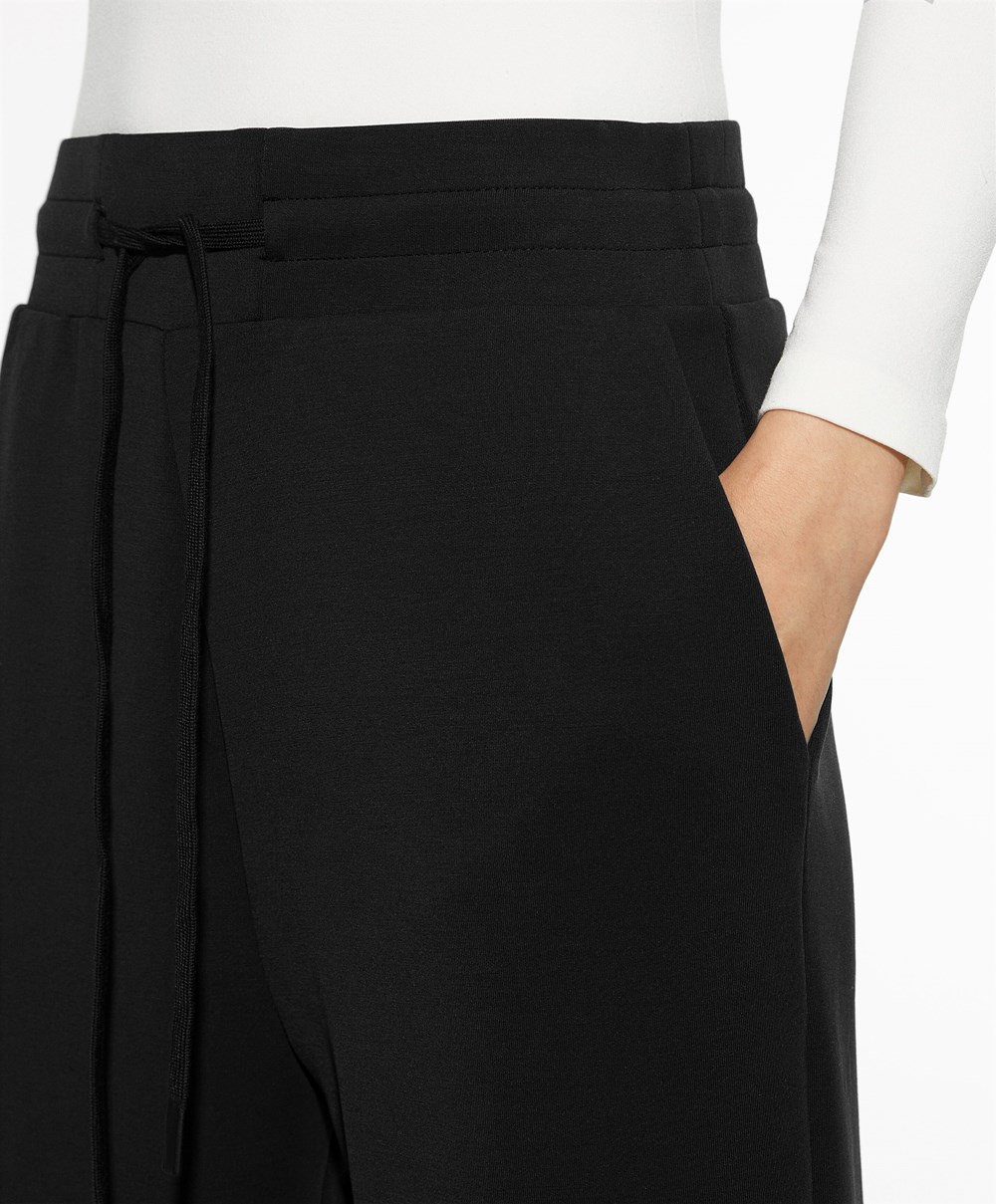 Oysho Soft Touch Modal Trousers Fekete | OJABGV-327