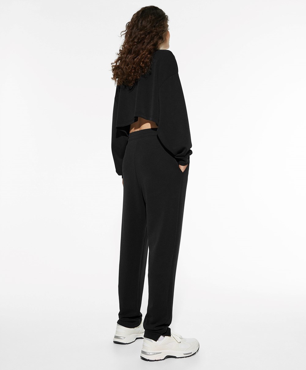 Oysho Soft Touch Modal Trousers Fekete | OJABGV-327