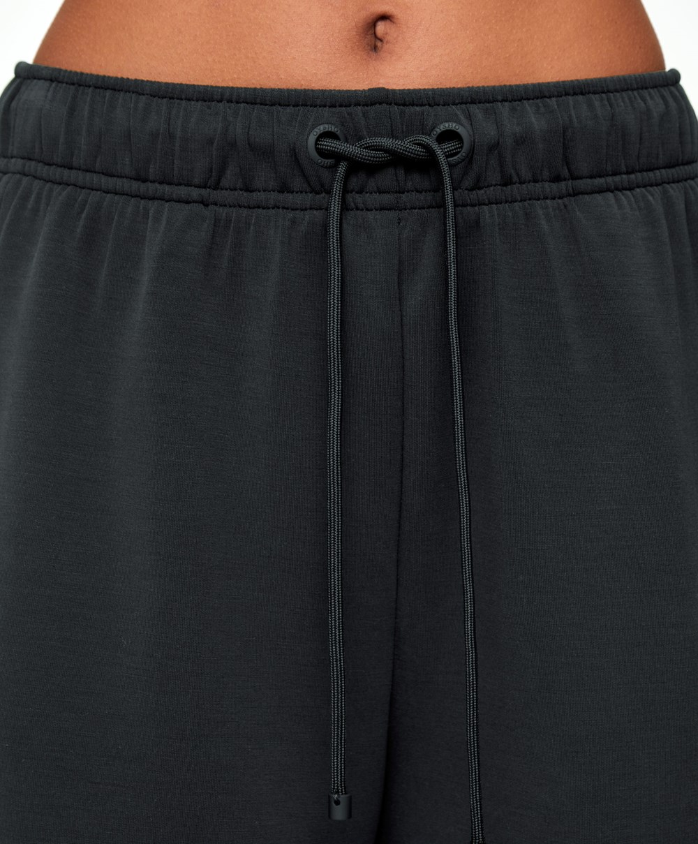 Oysho Soft-touch Modal Shorts Fekete | LEZTGC-297