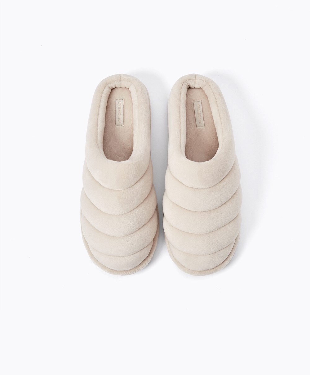 Oysho Steppelt Clogs Mink | BZXYWO-431