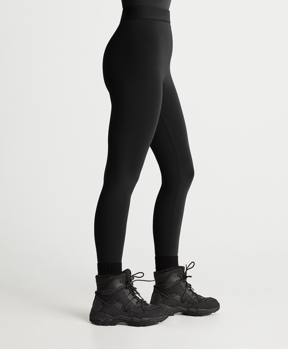 Oysho Super Extra Warm 70cm Ankle-length Leggings Fekete | SPCAYU-283