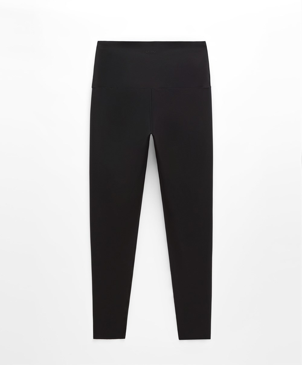 Oysho Super-high-rise 65cm Ankle-length Leggings Fekete | LHBNYQ-516