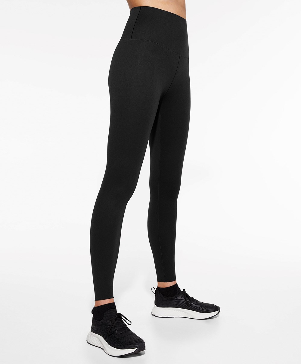 Oysho Super-high-rise 65cm Ankle-length Leggings Fekete | LHBNYQ-516