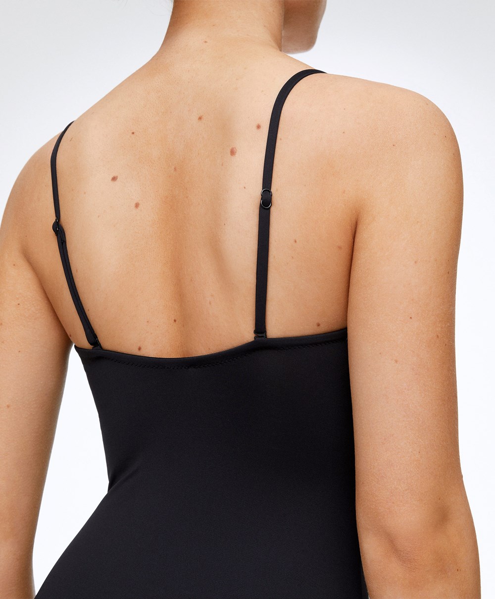 Oysho Sweetheart Neckline Swimsuit Fekete | LCUGTK-236