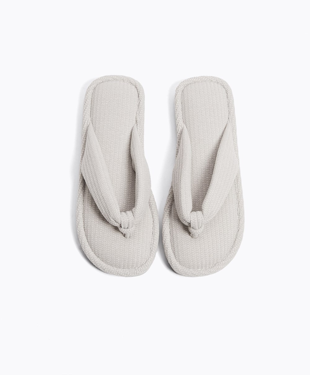 Oysho Texture Tanga Sandals Szürke | AQJRIS-061