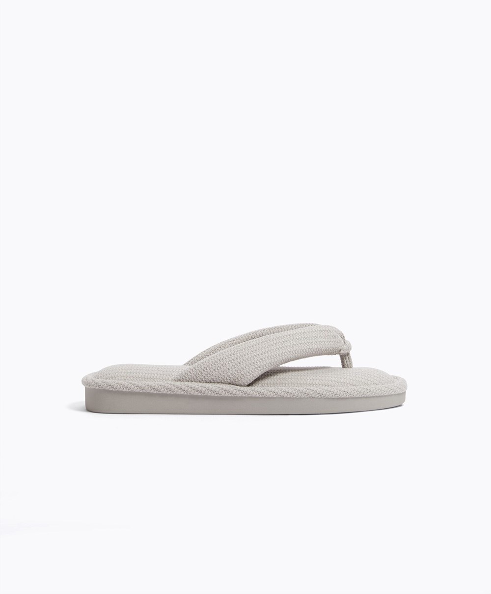 Oysho Texture Tanga Sandals Szürke | EFYUMZ-251