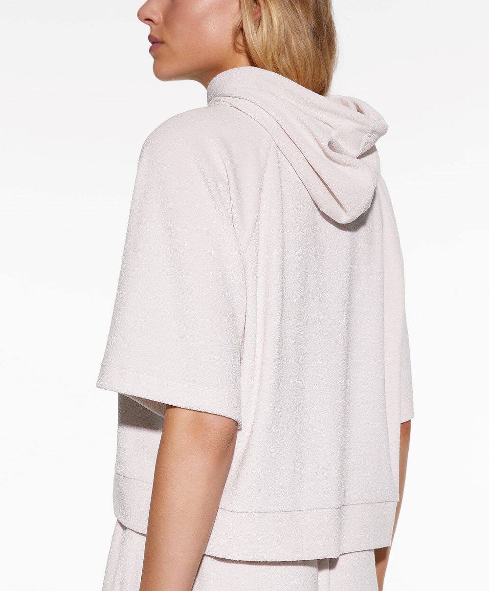 Oysho Towel-effect Csuklyás Sweatshirt Stone | TVUMOB-783