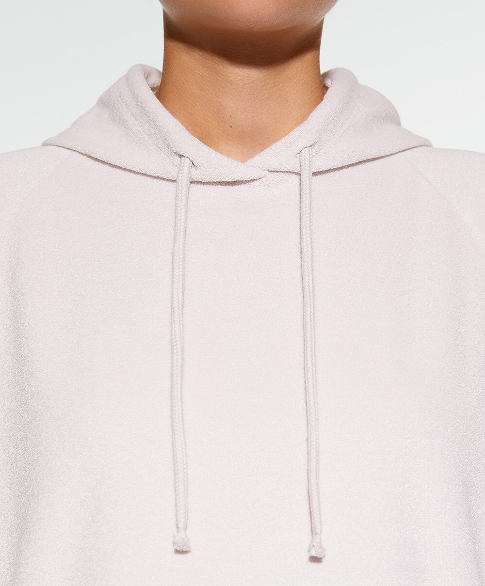 Oysho Towel-effect Csuklyás Sweatshirt Stone | TVUMOB-783