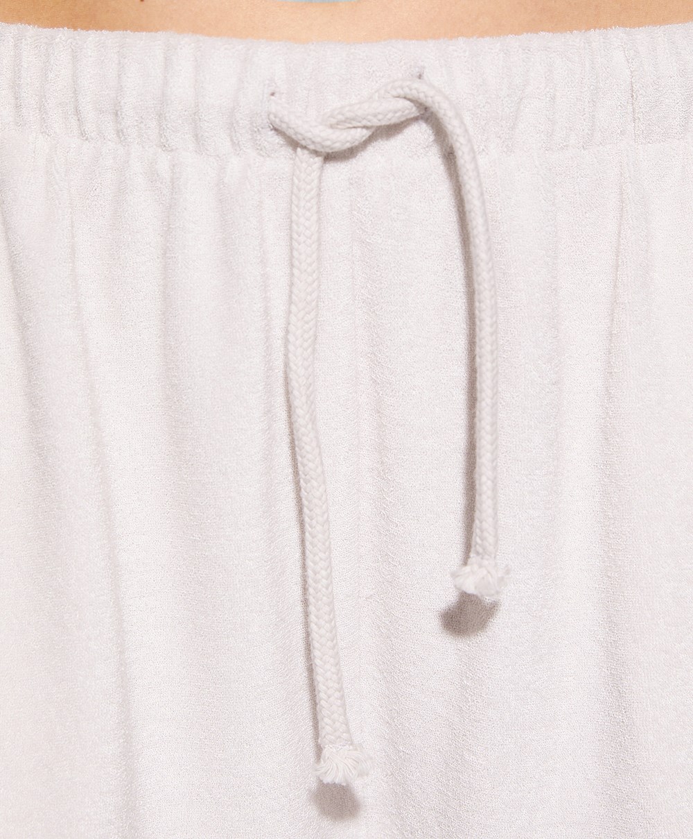 Oysho Towel-effect Shorts Stone | HZGBOD-605