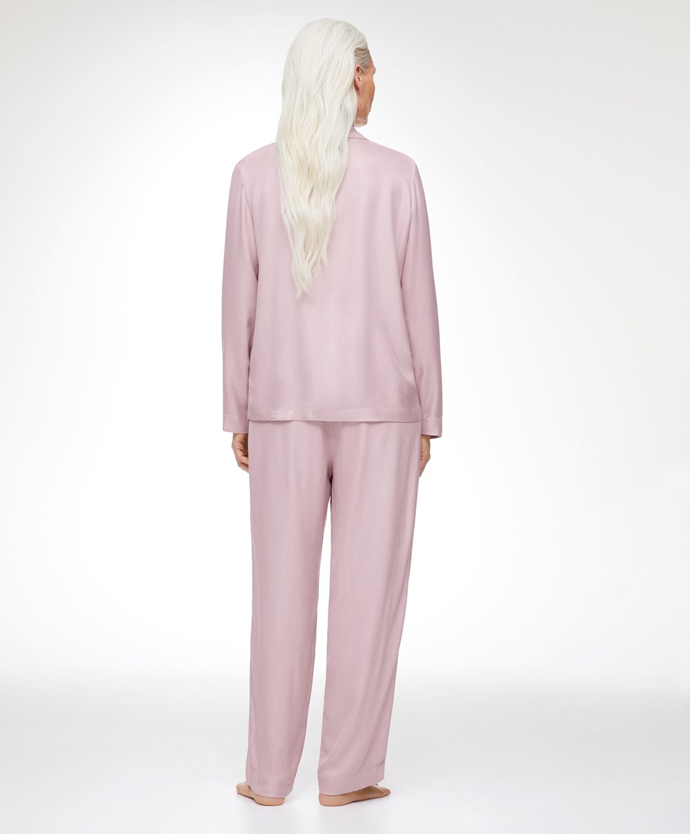 Oysho Trousers With Piping Rózsaszín | CMTAOV-609