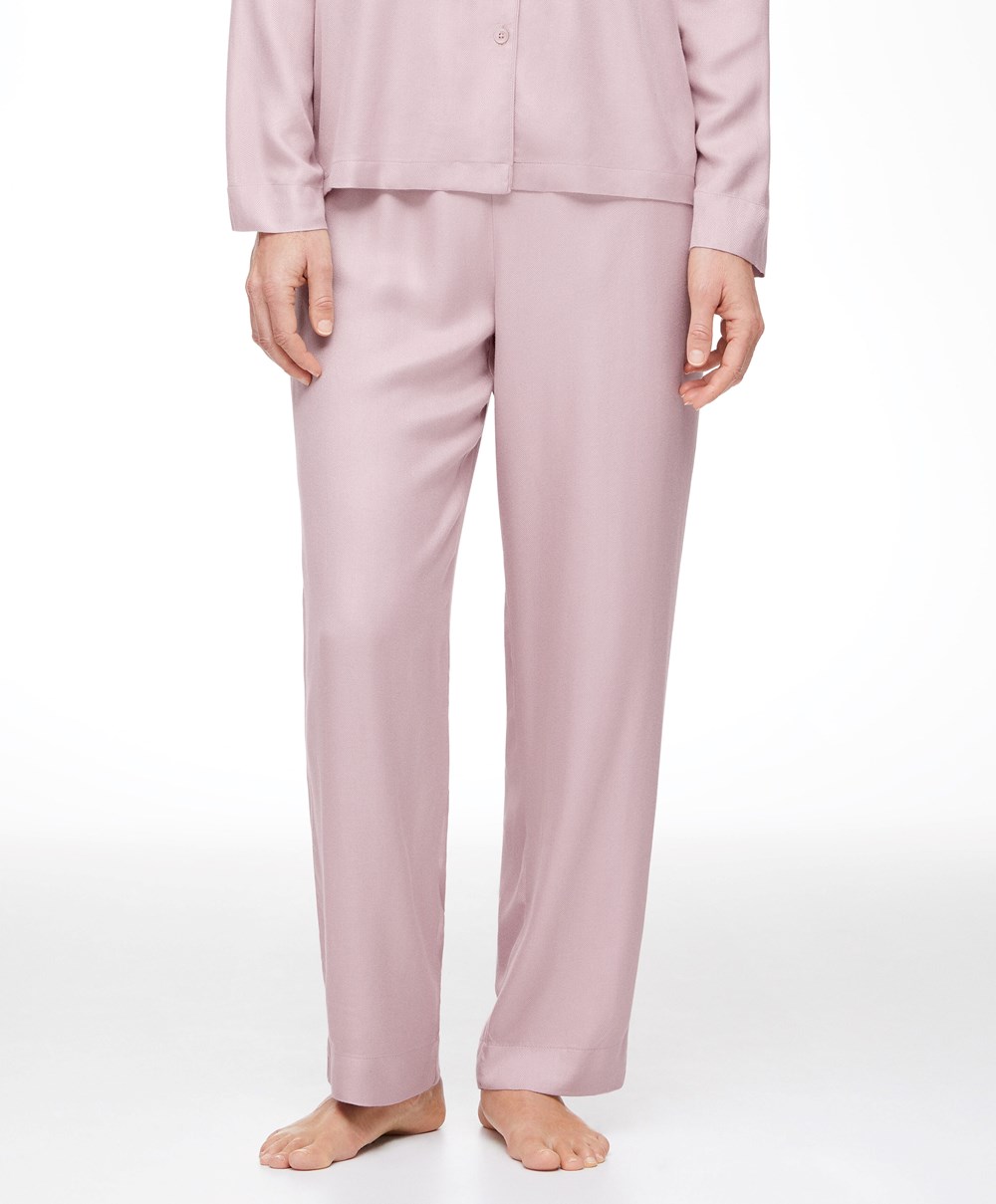 Oysho Trousers With Piping Rózsaszín | CMTAOV-609