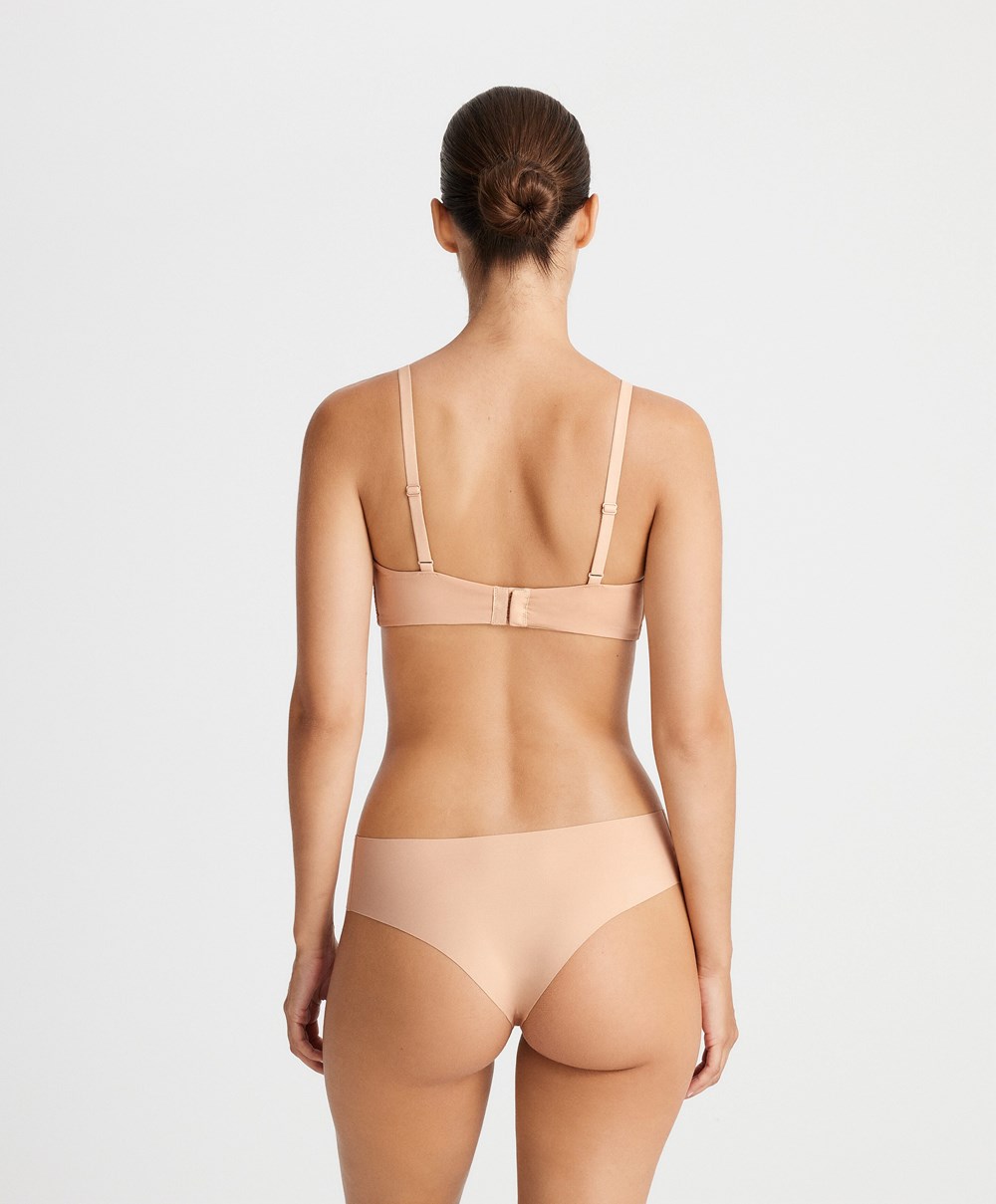 Oysho Tulle Nursing Bra Bézs | BSTEIJ-923