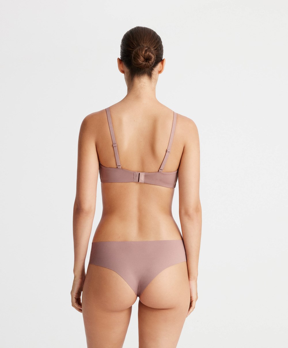 Oysho Tulle Nursing Bra Soft Mauve | VFXLHR-716