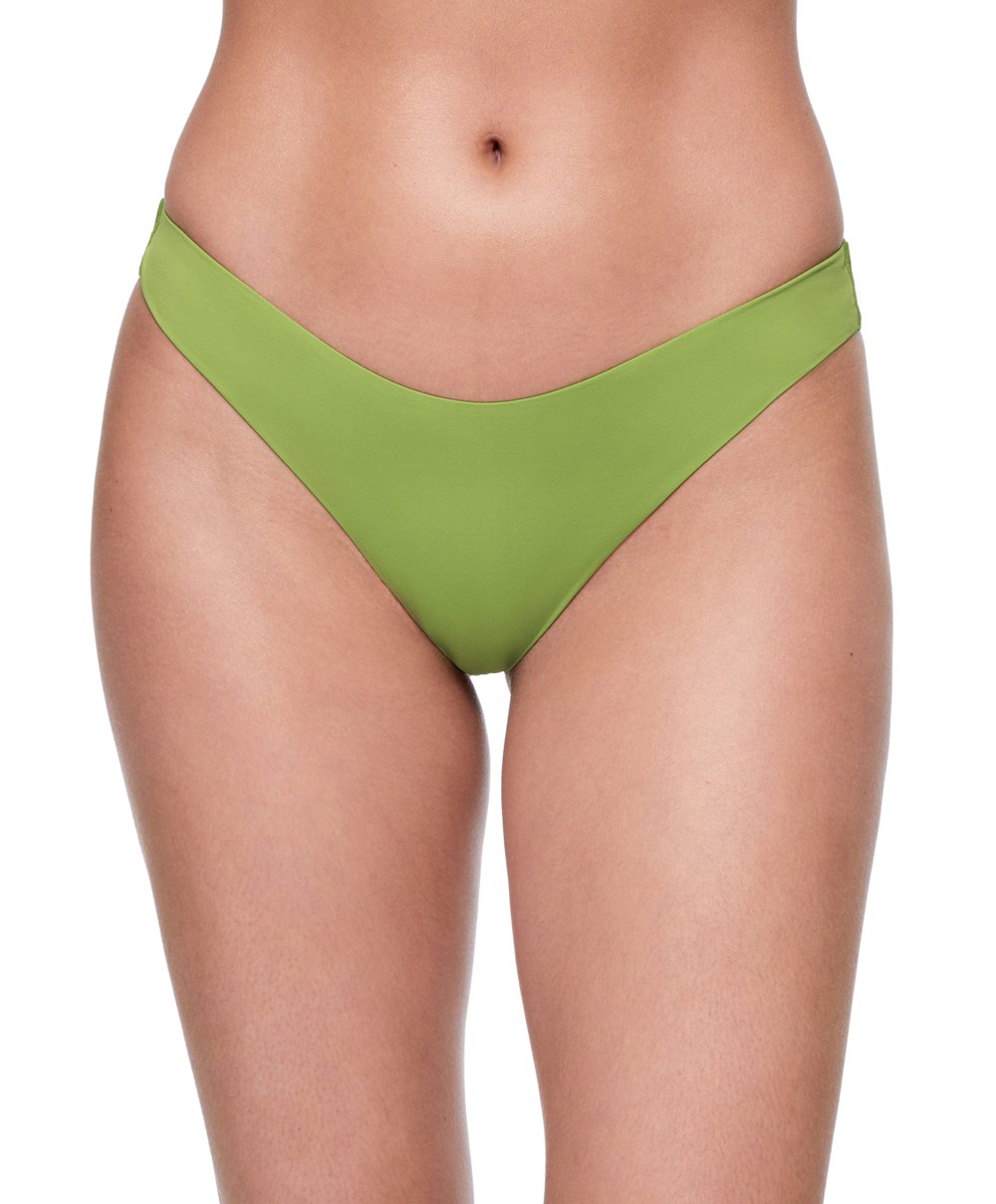 Oysho U-cut Brazilian Bikini Briefs Zöld | PXUYMZ-173