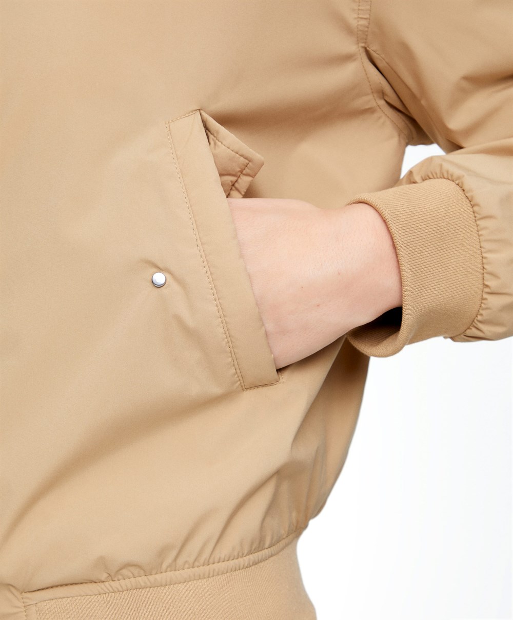 Oysho Vizi-repellent Bomber Jacket Camel | VOXKYN-372