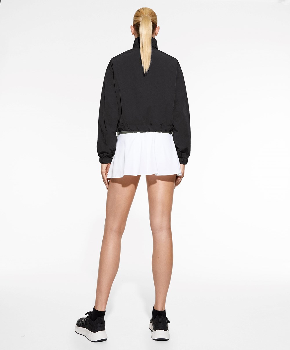 Oysho Vizi-repellent Jacket Fekete | QBLFDC-849