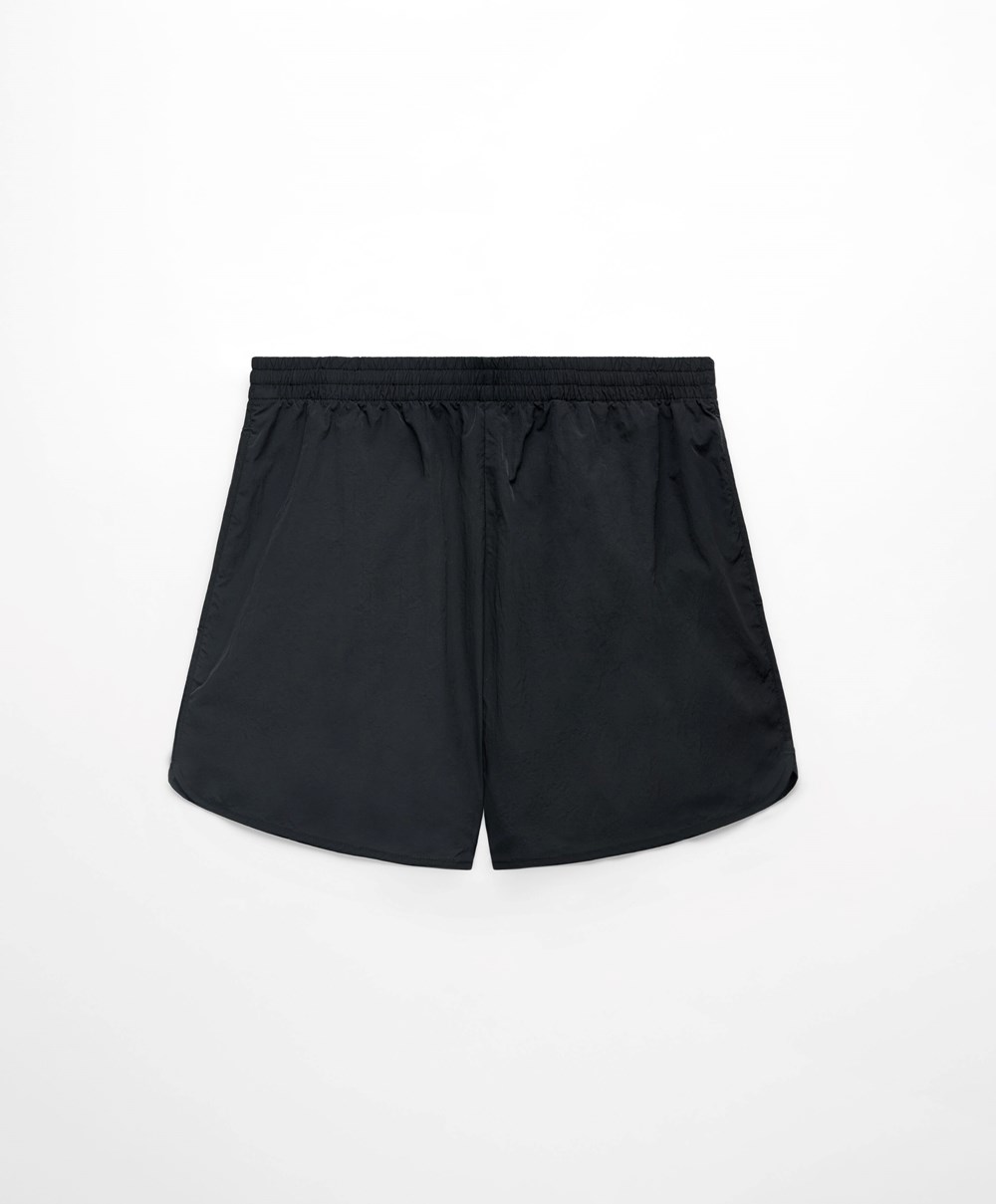 Oysho Vizi-repellent Shorts Fekete | AUQDZJ-763