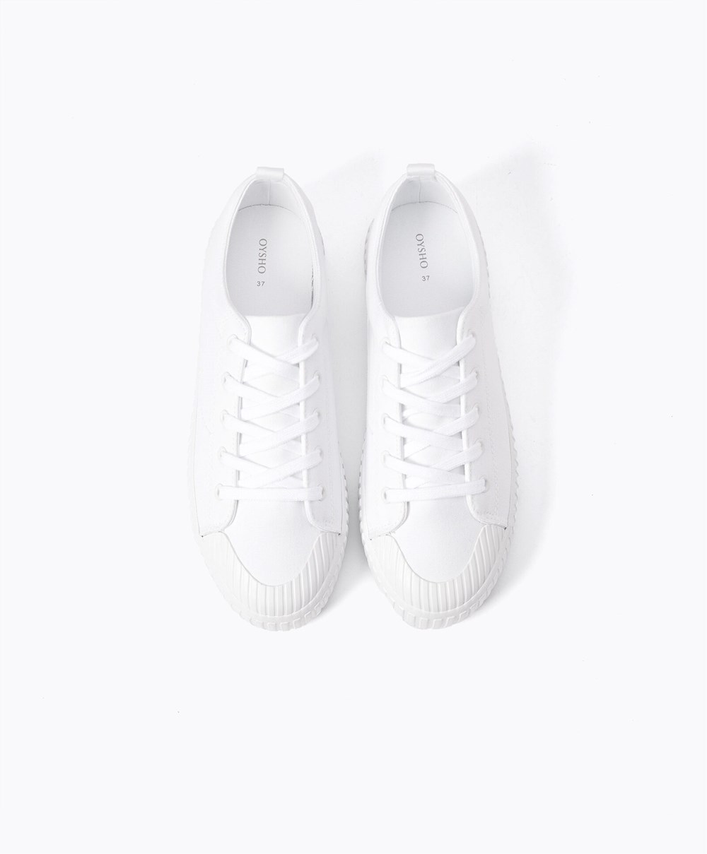 Oysho Vászon Sneakers Fehér | EMOKRI-245