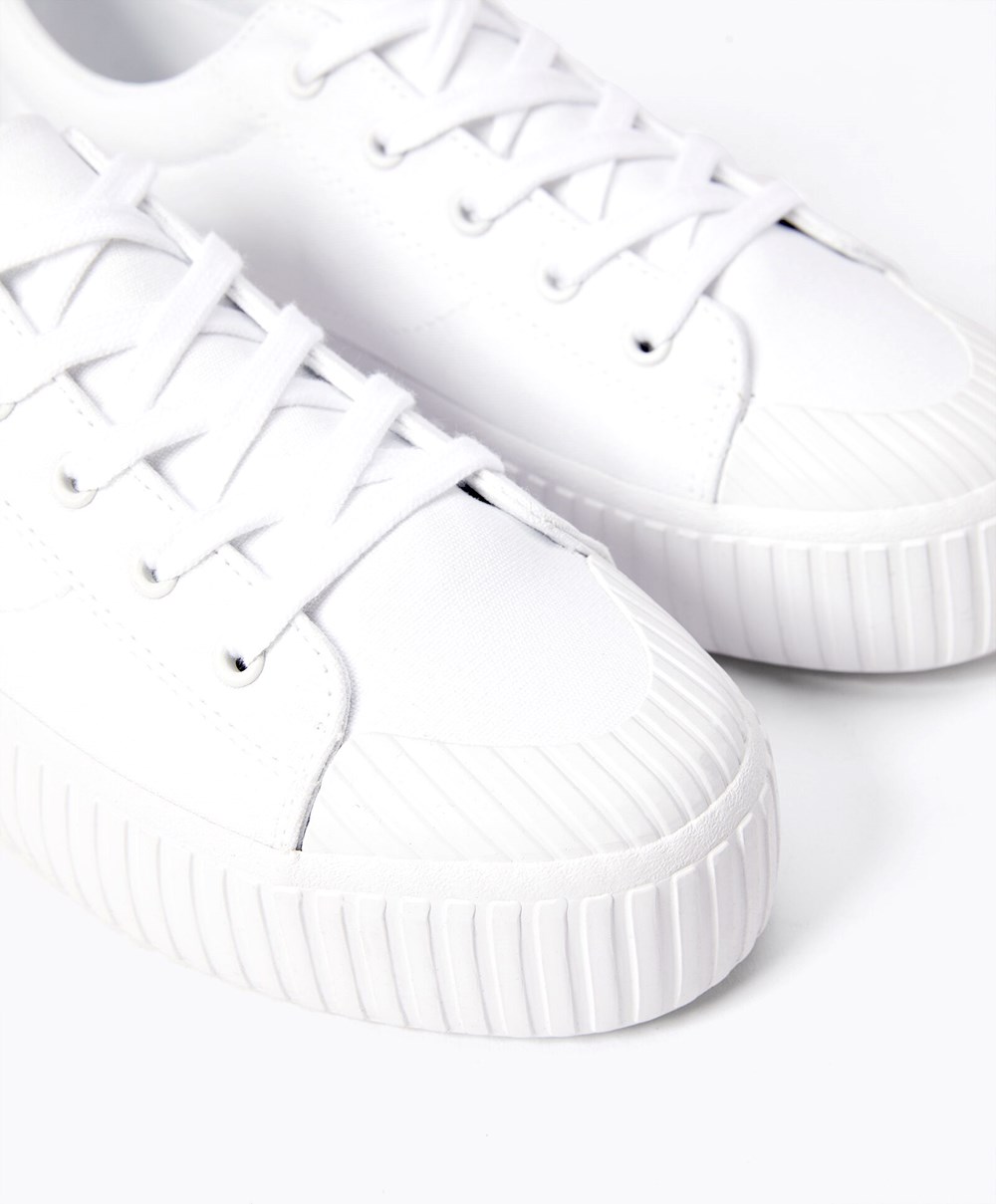 Oysho Vászon Sneakers Fehér | EMOKRI-245