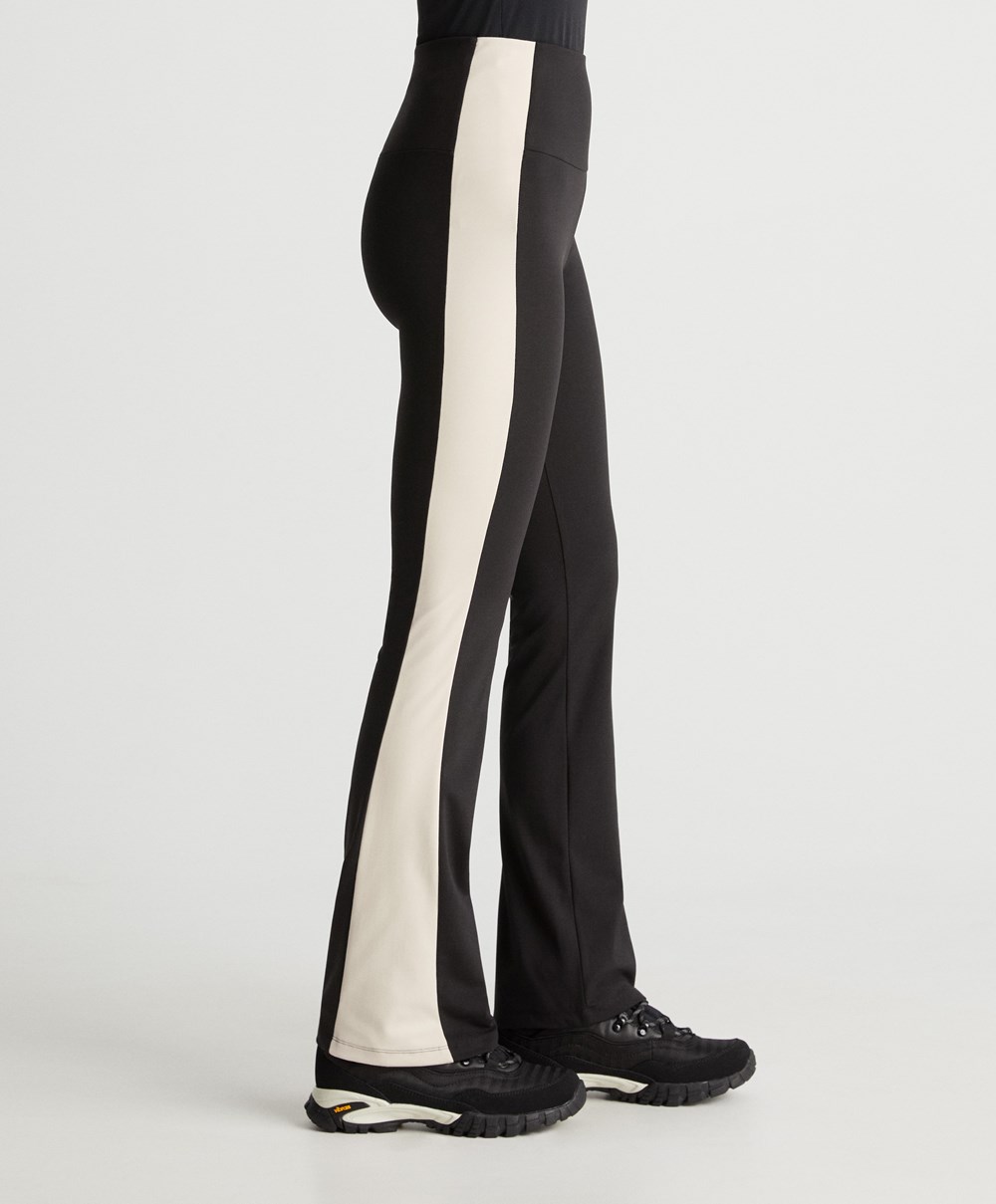 Oysho Warm-touch Flare Trousers Fekete | LGWBPM-521