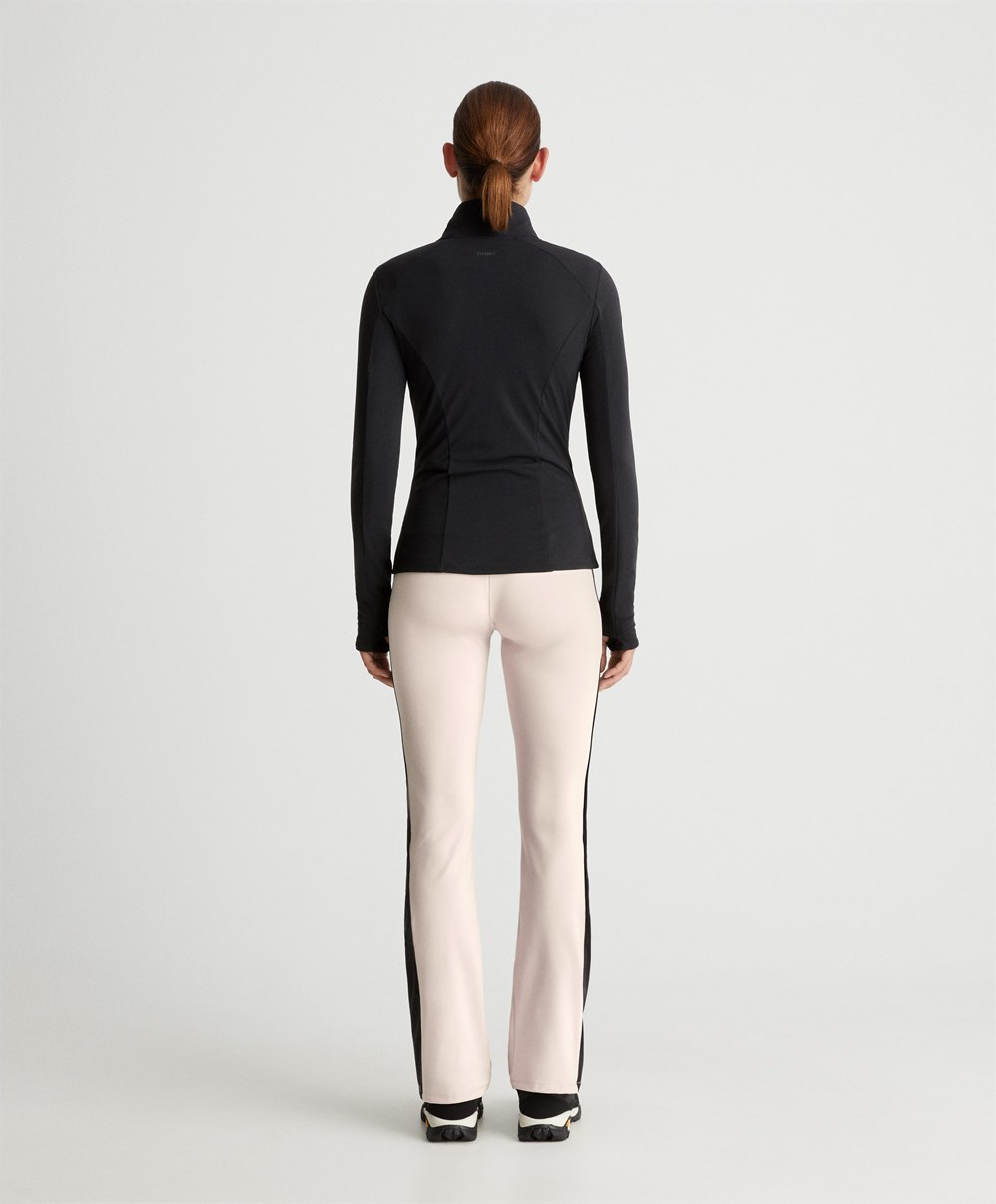 Oysho Warm-touch Flare Trousers Stone | WYMQAH-416