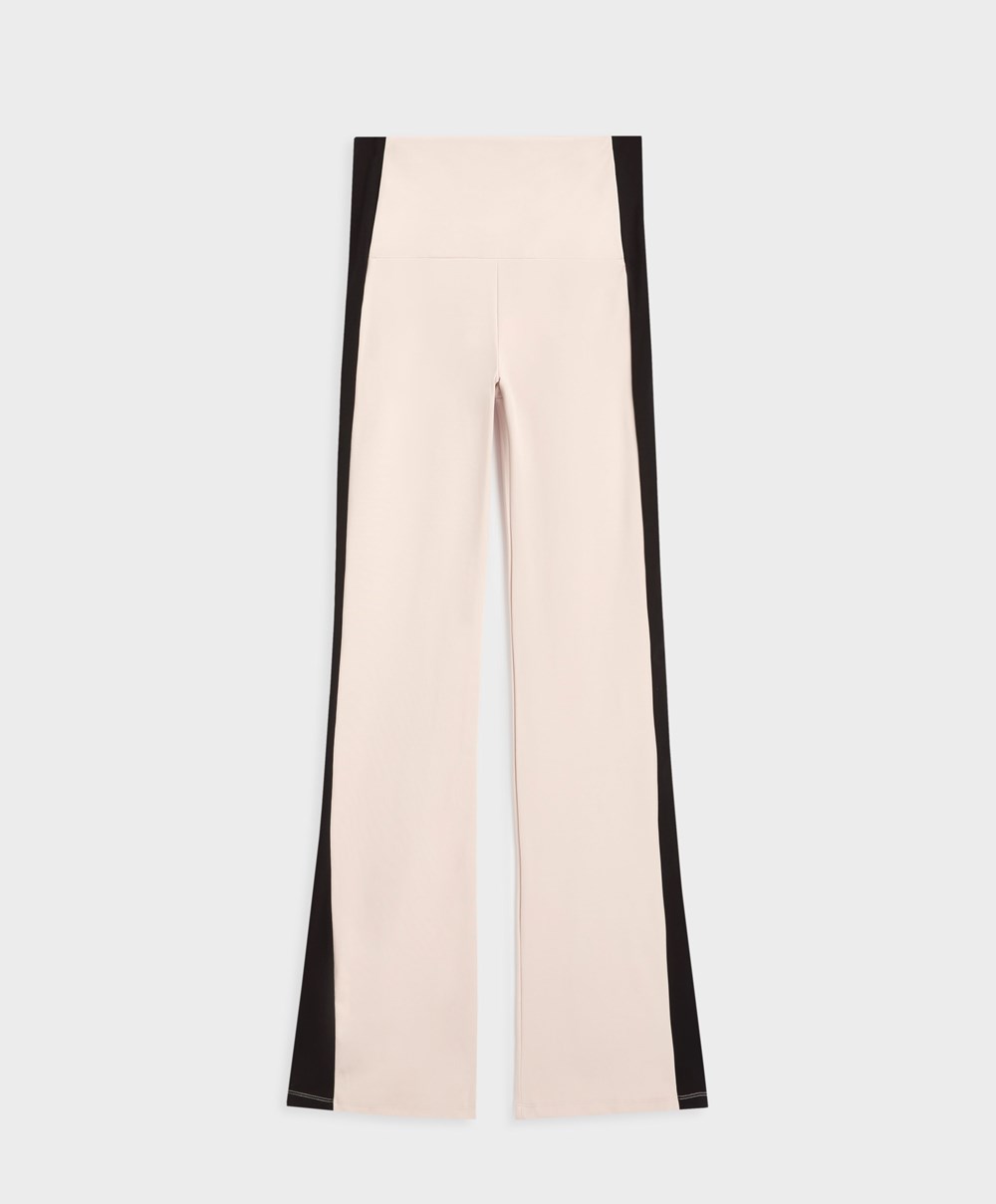 Oysho Warm-touch Flare Trousers Stone | WYMQAH-416