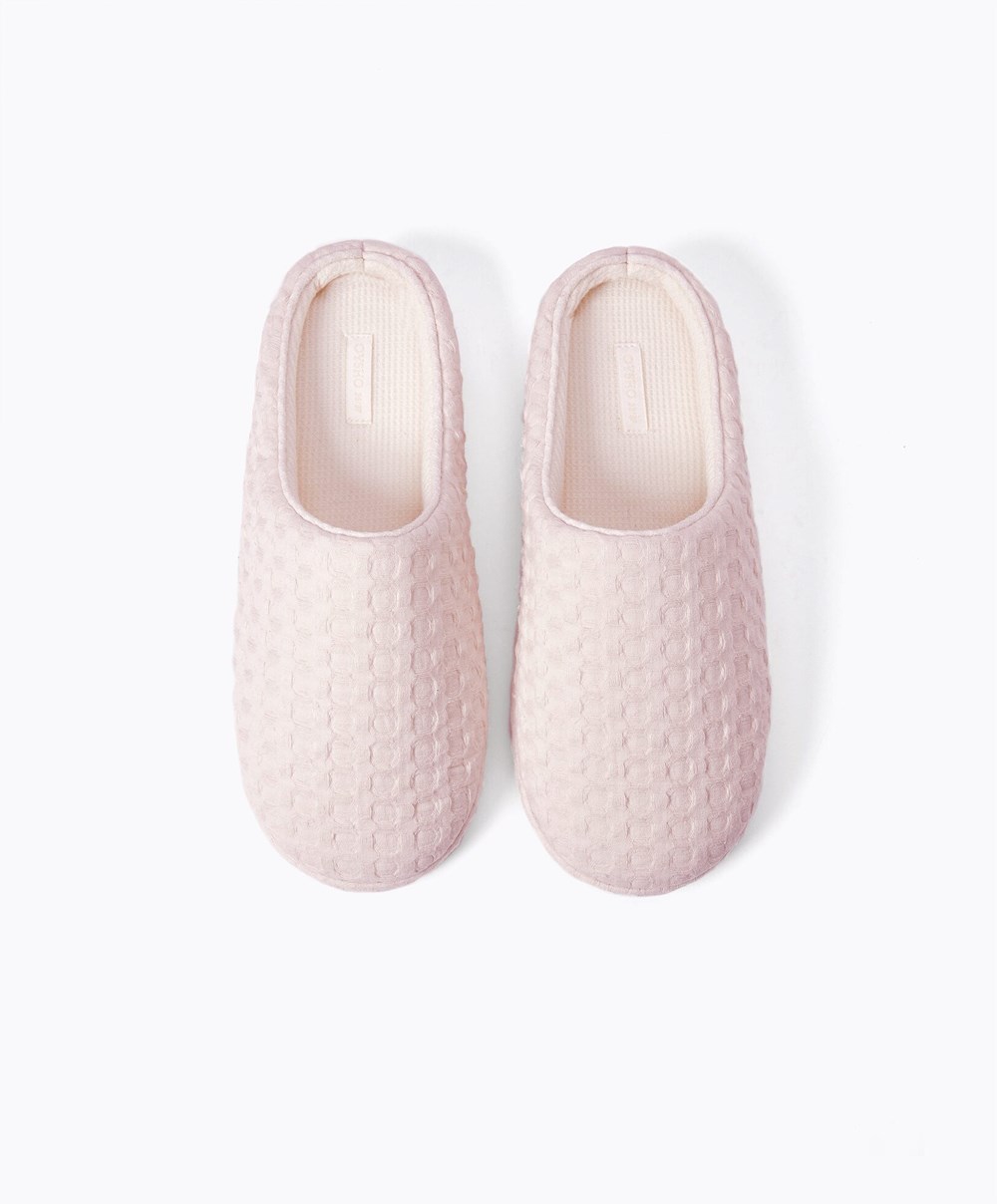 Oysho Weave Mules Rózsaszín | KJZVEF-520