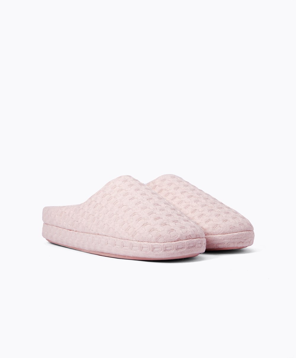 Oysho Weave Mules Rózsaszín | VKFDCN-013