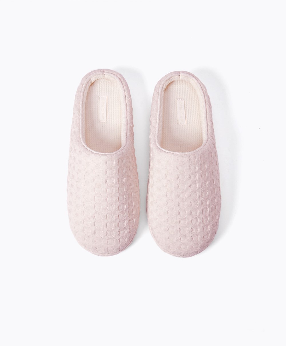 Oysho Weave Mules Rózsaszín | VKFDCN-013