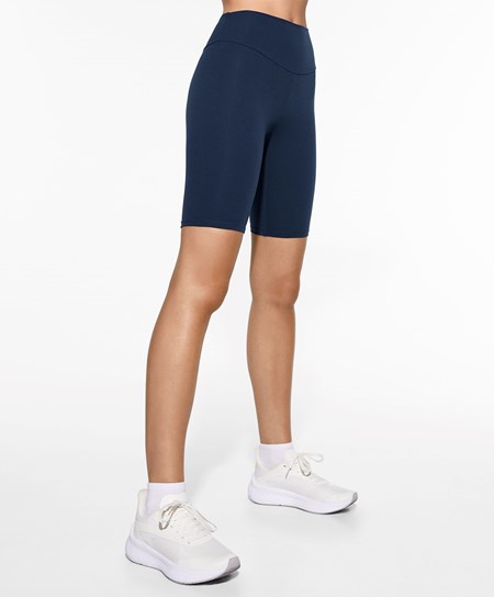 Oysho Comfortlux High-rise 25cm Cycle Leggings Sötétkék Kék | DFYENK-264