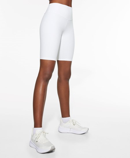 Oysho Comfortlux High-rise 25cm Cycle Leggings Fehér | ETWGMV-327