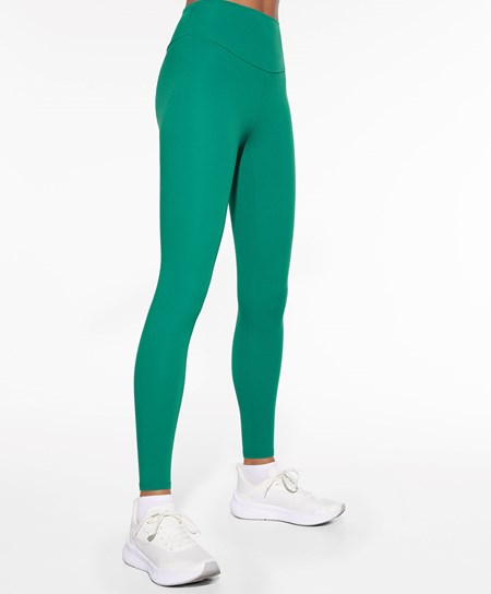 Oysho Comfortlux High-rise Ankle-length Leggings Zöld | VNLZBA-241