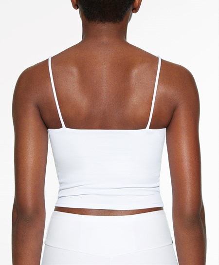 Oysho Comfortlux Pántos Top Fehér | AKOPJX-237