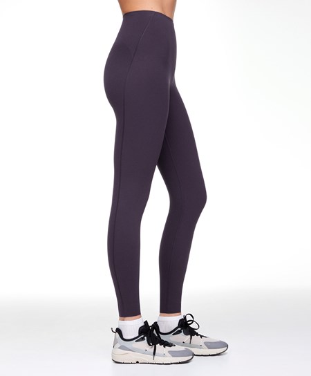 Oysho Compressive Core Control Ankle-length Leggings Sötétlila | AKNXRC-728