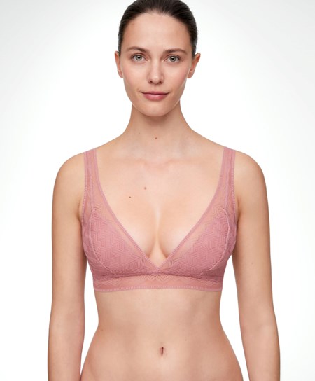 Oysho Csipke Triangle Bra Sötét | KWRAXZ-670