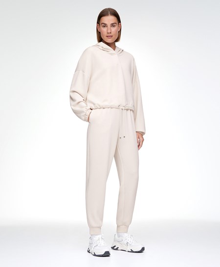 Oysho Ecru Modal Tracksuit Stone | UERCAI-192