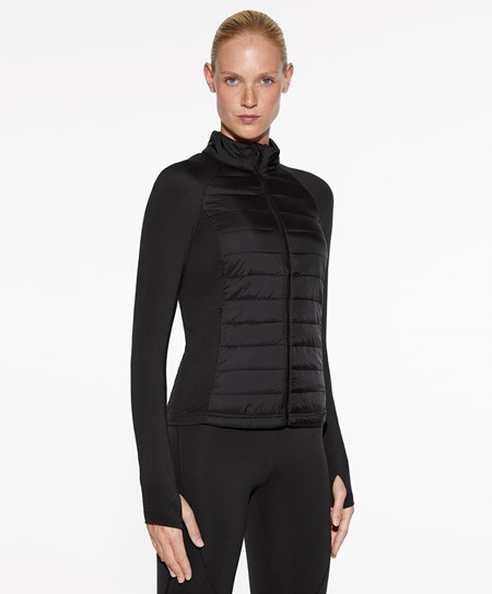 Oysho Fellex® Aerogel Párnázott Futó Jacket Fekete | ONFYVC-062