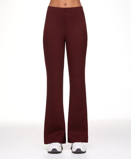 Oysho Interlock Flare Trousers Sötét | RLSMVQ-960