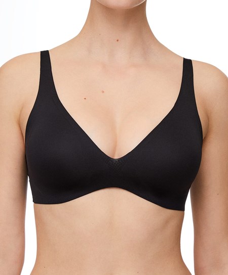 Oysho Invisible Laser-cut Halterneck-style Bra Fekete | TINRXU-519