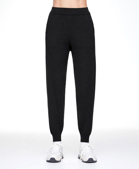 Oysho Knit Joggers Fekete | XBMJTS-902