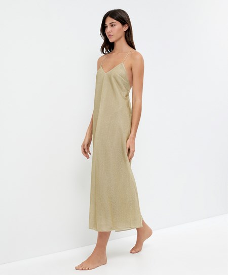 Oysho Long Metallic Thread Ruha Arany | ZKRIMA-956