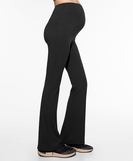 Oysho Maternity Kényelem Flare Trousers Fekete | EFDUBW-482